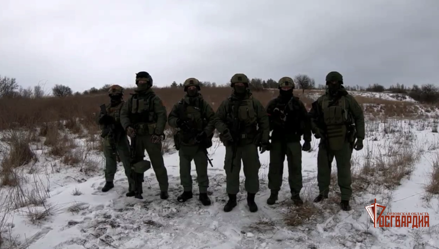 Росгвардейцы - участники СВО поблагодарили орловцев за поддержку (видео)