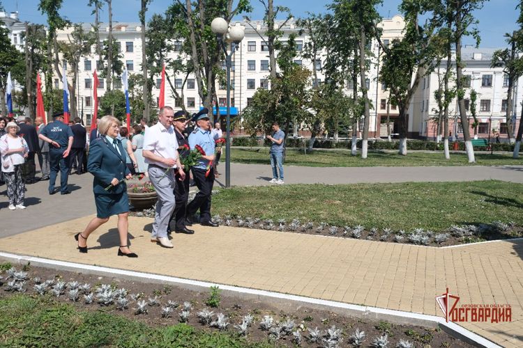 В День памяти и скорби орловские росгвардейцы приняли участие в митинге
