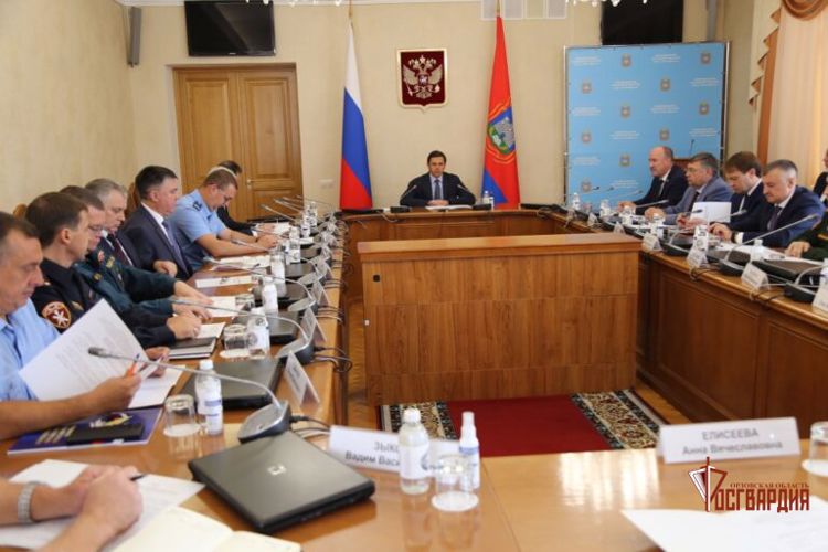 В Орле начальник Управления Росгвардии принял участие в заседании оперативного штаба региона