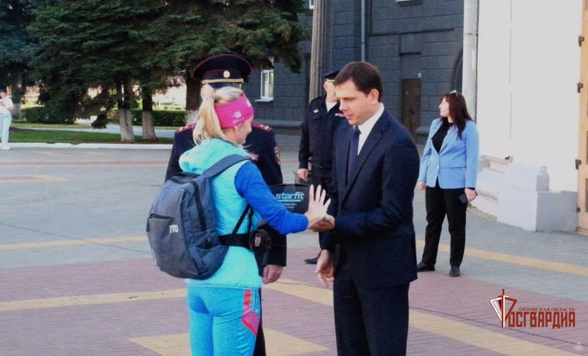 В Орле росгвардейцы стали участниками эстафеты, посвященной памяти Героя России Алексея Скворцова