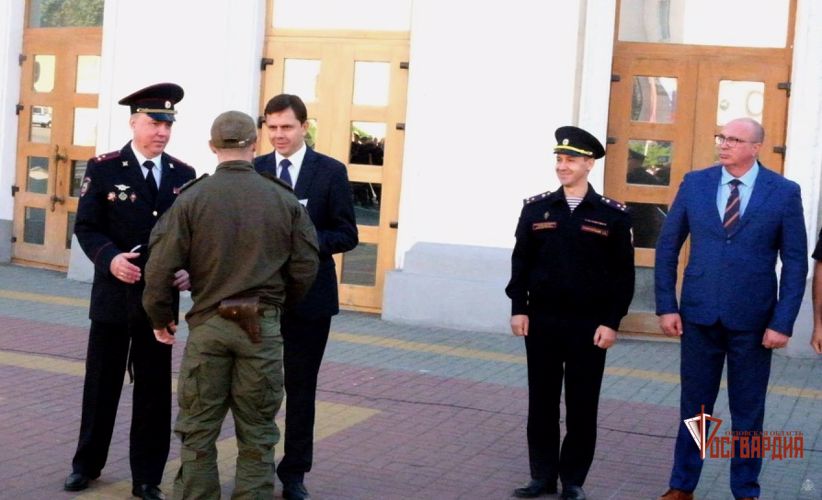 В Орле росгвардейцы стали участниками эстафеты, посвященной памяти Героя России Алексея Скворцова