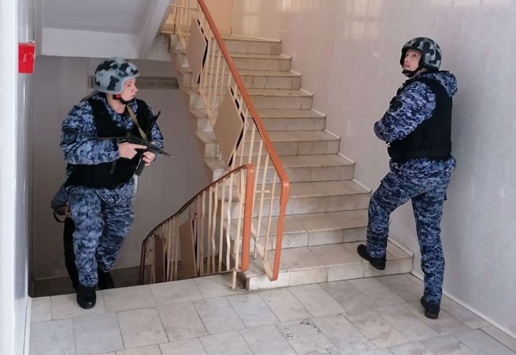 В Орле росгвардейцы приняли участие в командно-штабном учении