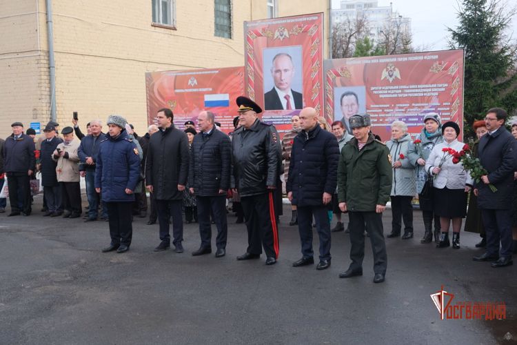 В Управлении Росгвардии по Орловской области прошло открытие мемориального комплекса