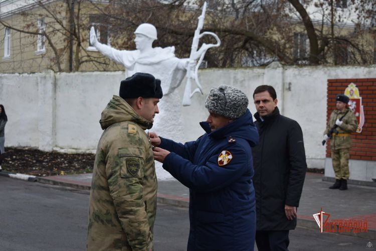 В Управлении Росгвардии по Орловской области прошло открытие мемориального комплекса