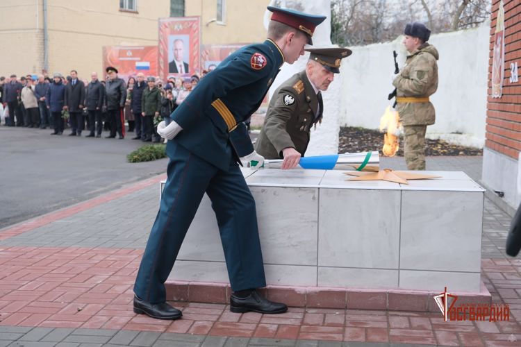 В Управлении Росгвардии по Орловской области прошло открытие мемориального комплекса