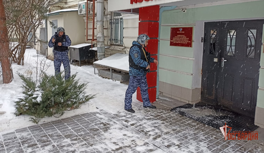 В Заводском районе Орла Росгвардия провела учения на охраняемом объекте