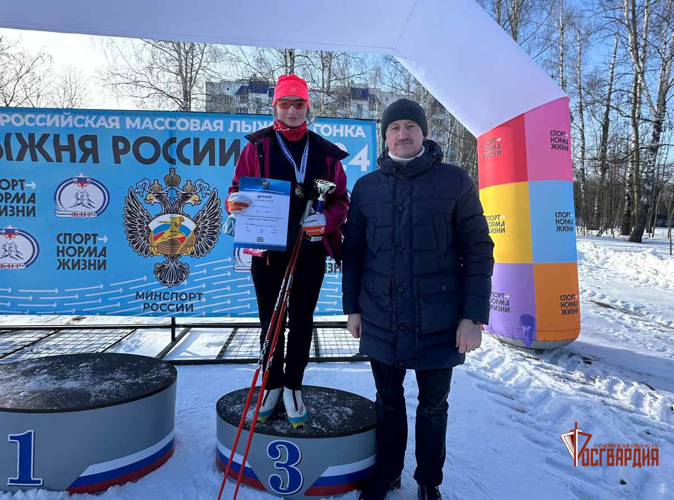 Орловские росгвардейцы поддержали массовый забег «Лыжня России»