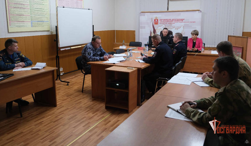 В Орле росгвардейцы обеспечат правопорядок во время проведения выборов Президента России