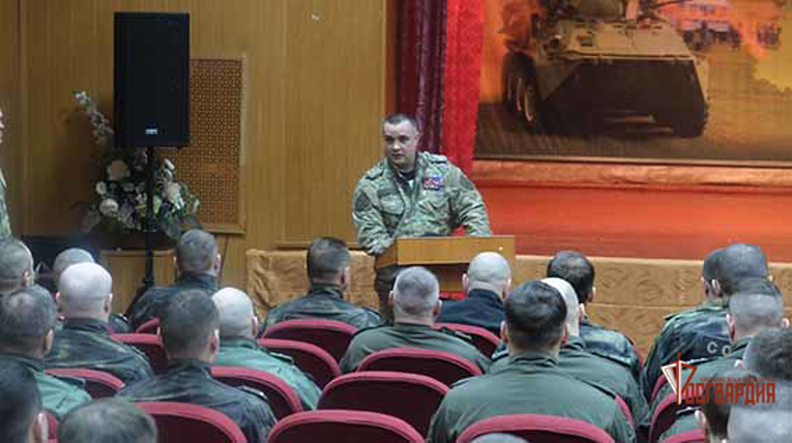 В региональном Управлении Росгвардии чествовали сотрудников СОБР «Орел»