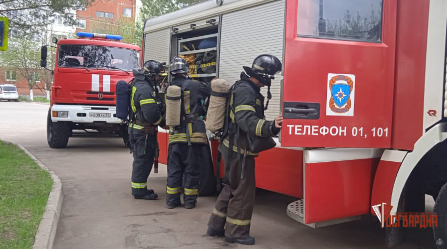 В Орле росгвардейцы прошли противопожарный инструктаж