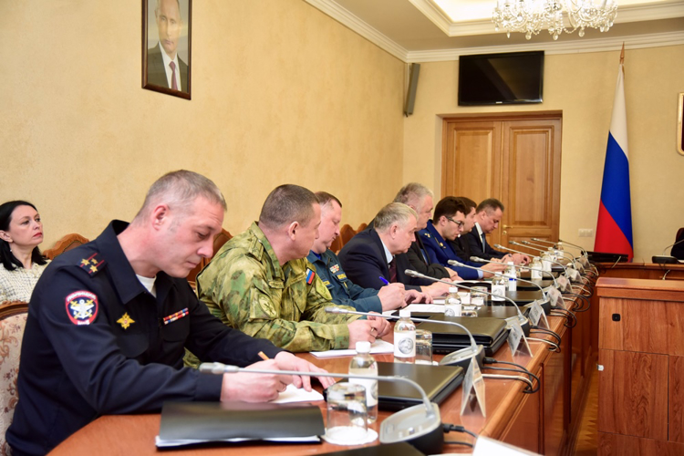 В Орле начальник Управления Росгвардии принял участие в работе регионального оперативного штаба   