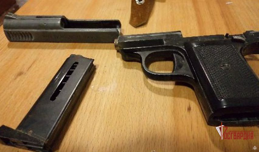 Амчанка сдала росгвардейцам бесхозный газовый пистолет