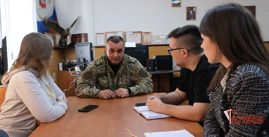 В Орле прошла пресс-конференция командира ОМОН «Крепость»