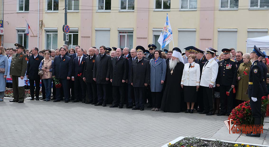 Накануне Дня Победы орловские росгвардейцы стали участниками памятного митинга