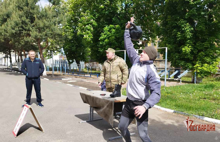 В Управлении Росгвардии по Орловской области прошла эстафета «Всегда на Страже»