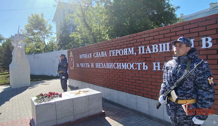 В Орле росгвардейцы провели памятные мероприятия ко Дню Победы