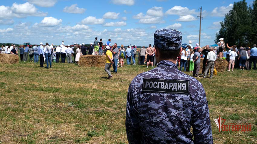 В Орле росгвардейцы приняли участие в охране общественного порядка в период проведения «Дня русского поля»