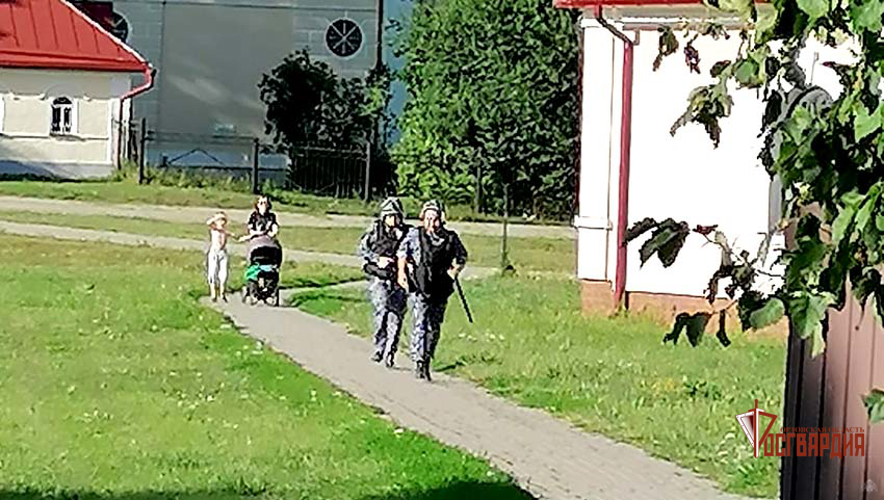 Сотрудники Росгвардии провели учебную тренировку в музее-заповеднике