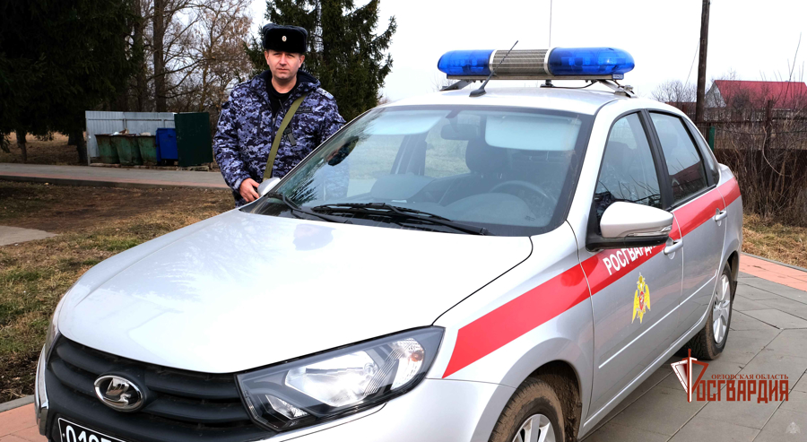 Орловские росгвардейцы задержали подозреваемого в краже из магазина