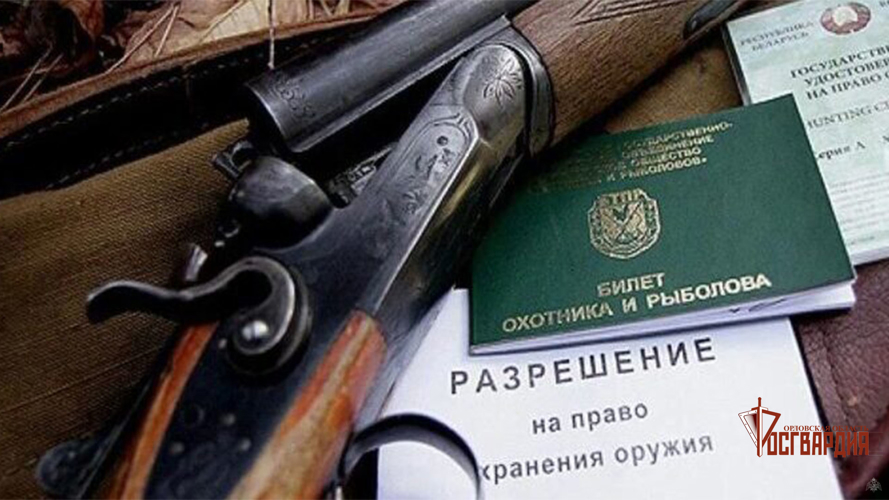 За неделю орловские росгвардейцы изъяли более 20 единиц оружия