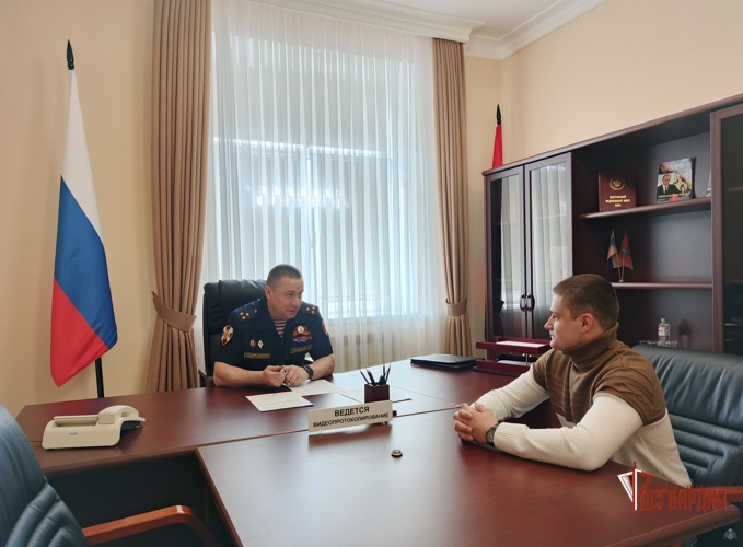 Начальник территориального Управления Росгвардии провёл личный приём граждан в Орловской области
