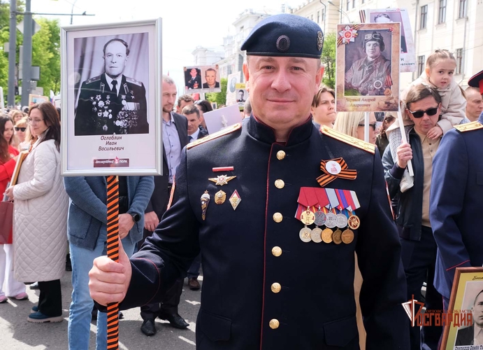 Поздравление начальника Управления Росгвардии по Орловской области полковника полиции Сергея Ольшанского с 80-й годовщиной Великой Победы