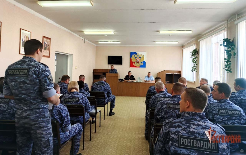 Начальник регионального Управления Росгвардии провел рабочее совещание с сотрудниками вневедомственной охраны