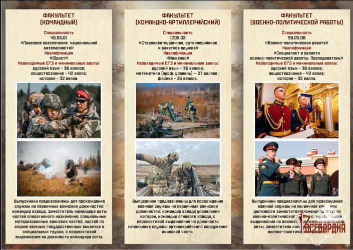 Военная ордена Жукова академия войск национальной гвардии Российской Федерации приглашает на обучение