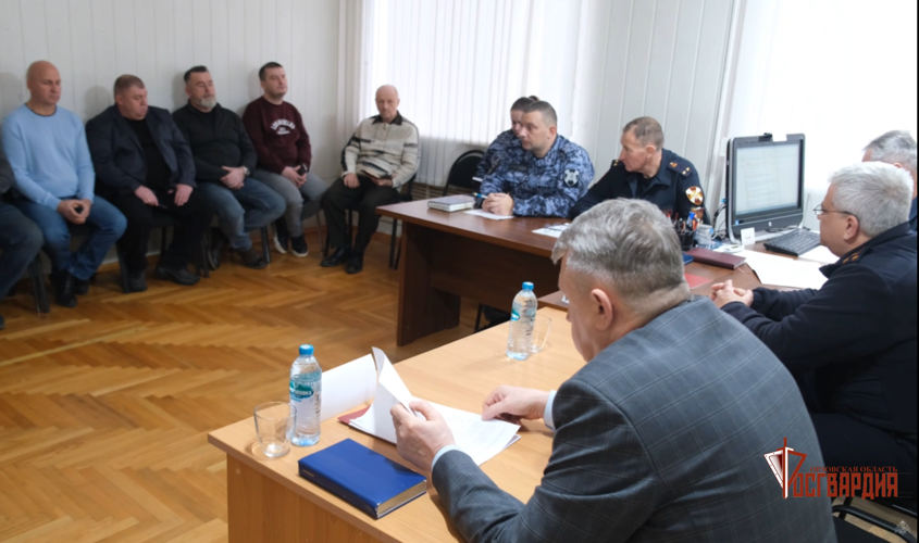 В Орле росгвардейцы подвели итоги года с представителями частных охранных предприятий