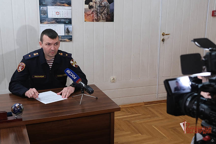В отделении государственного контроля Управления Росгвардии состоялся брифинг с региональными СМИ