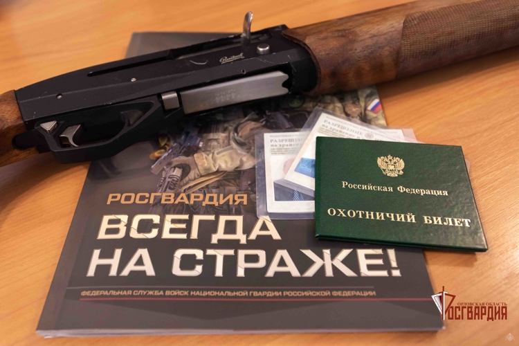 За неделю росгвардейцы изъяли у орловцев 11 единиц оружия
